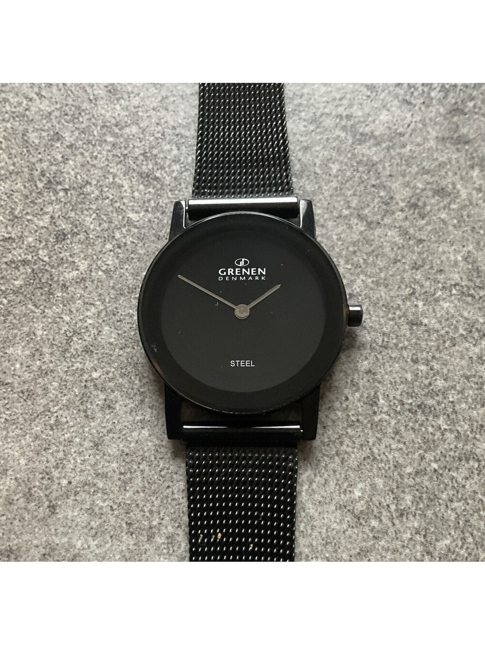 Beautiful Grenen Womens Watch M-22SBBB 27mm Black Stainless Steel Case/Band B-Y
